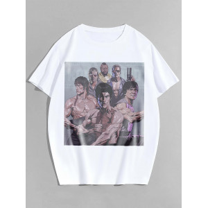 Tricou Bruce Lee, Chuck Norris, Sylvester Stallone, Arnold Schwarzenegger